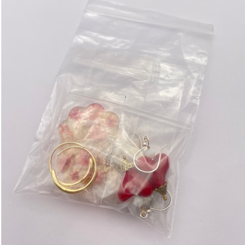 Earring Bundle Gold Silver Beaded Hoop Dangle - Picture 9 of 10